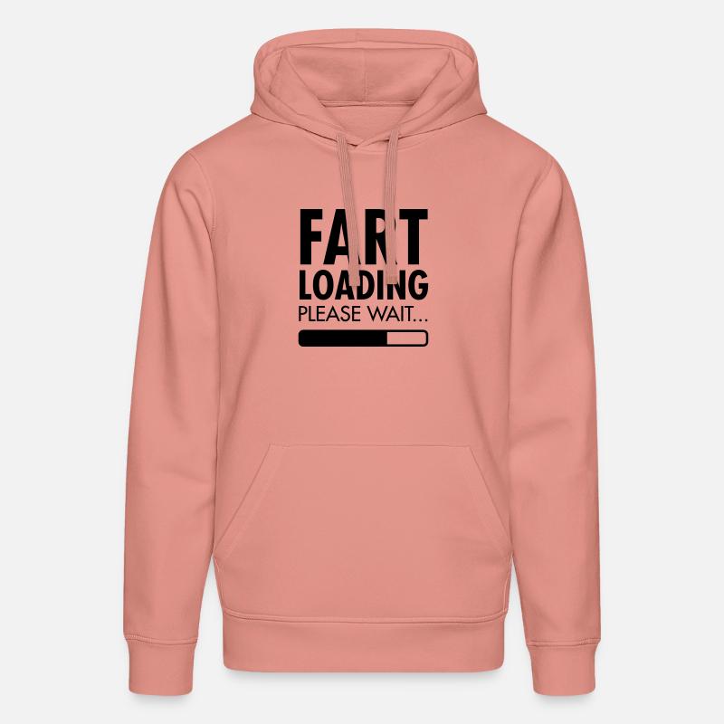 Fart Loading - Please Wait - Sweat à capuche bio DRUMMER Stanley/Stella Unisexe - rose poudré