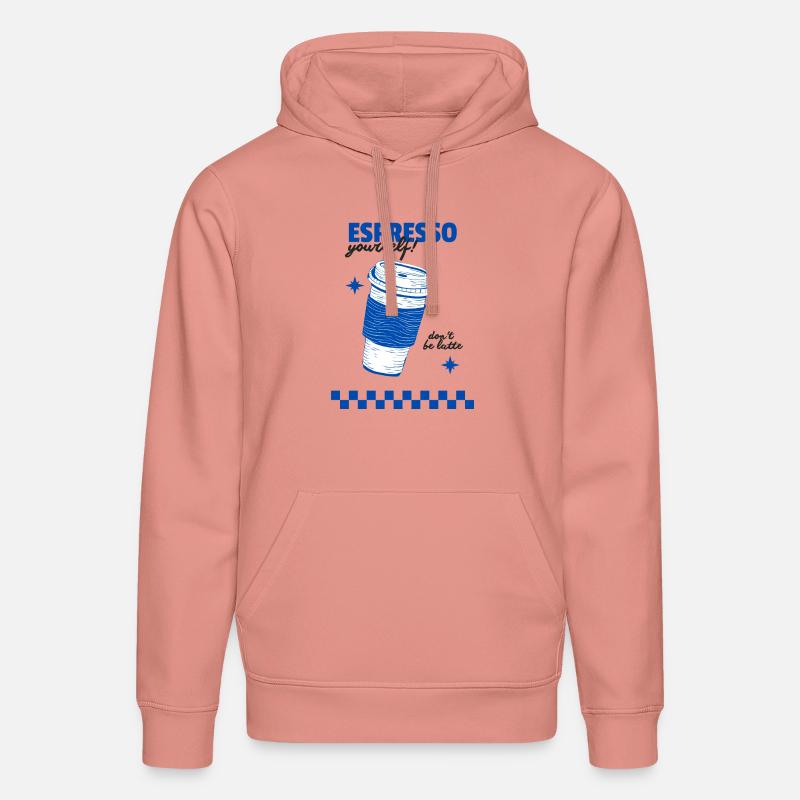 Espresso vous-même - Sweat à capuche bio DRUMMER Stanley/Stella Unisexe - rose poudré