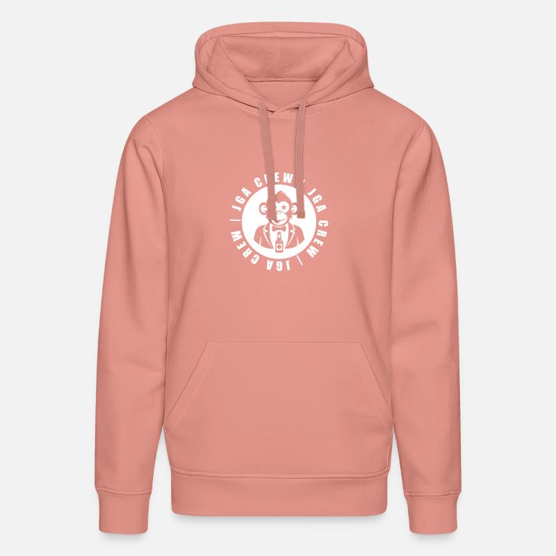 Bachelor Crew Monkey - Sweat à capuche bio DRUMMER Stanley/Stella Unisexe - rose poudré