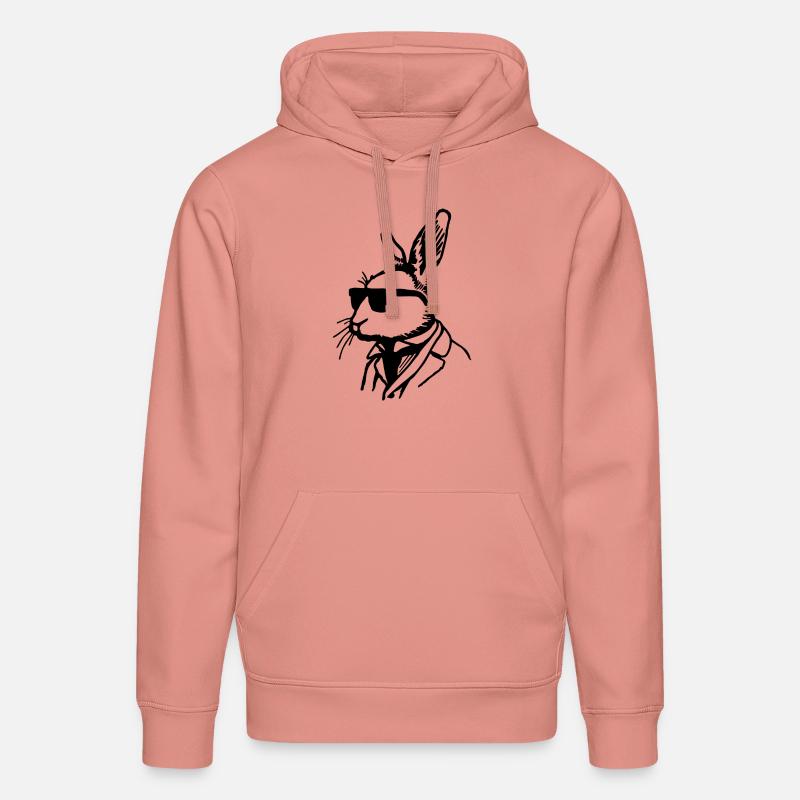 Lapin Lapin - Sweat à capuche bio DRUMMER Stanley/Stella Unisexe - rose poudré