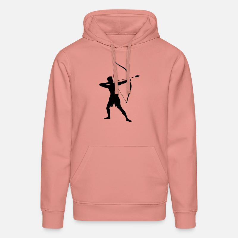 Silhouette d’archer, précise - Sweat à capuche bio DRUMMER Stanley/Stella Unisexe - rose poudré