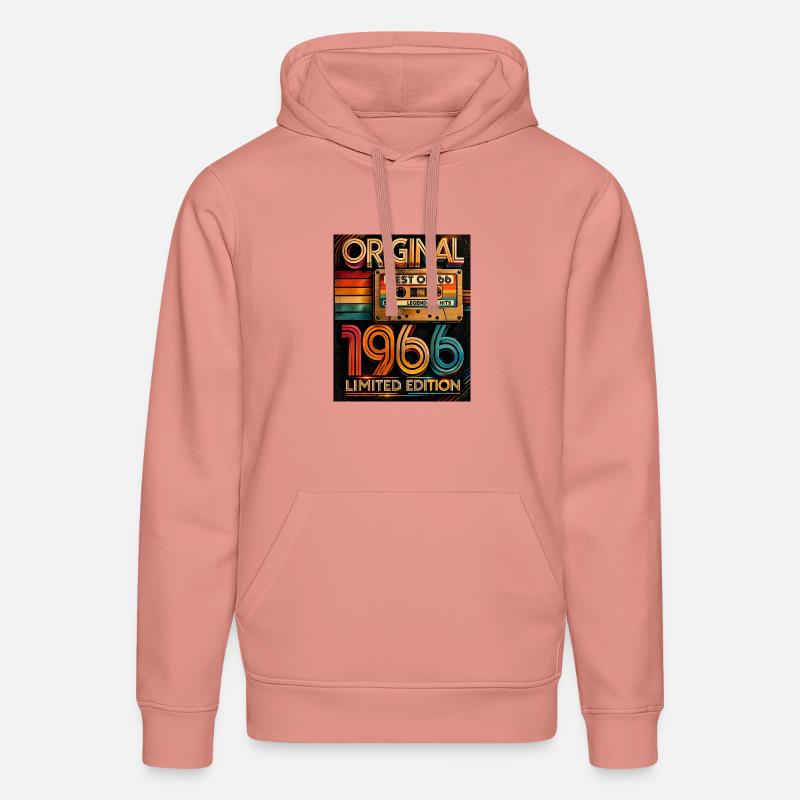 Édition Originale Limitée de 1966 - Sweat à capuche bio DRUMMER Stanley/Stella Unisexe - rose poudré