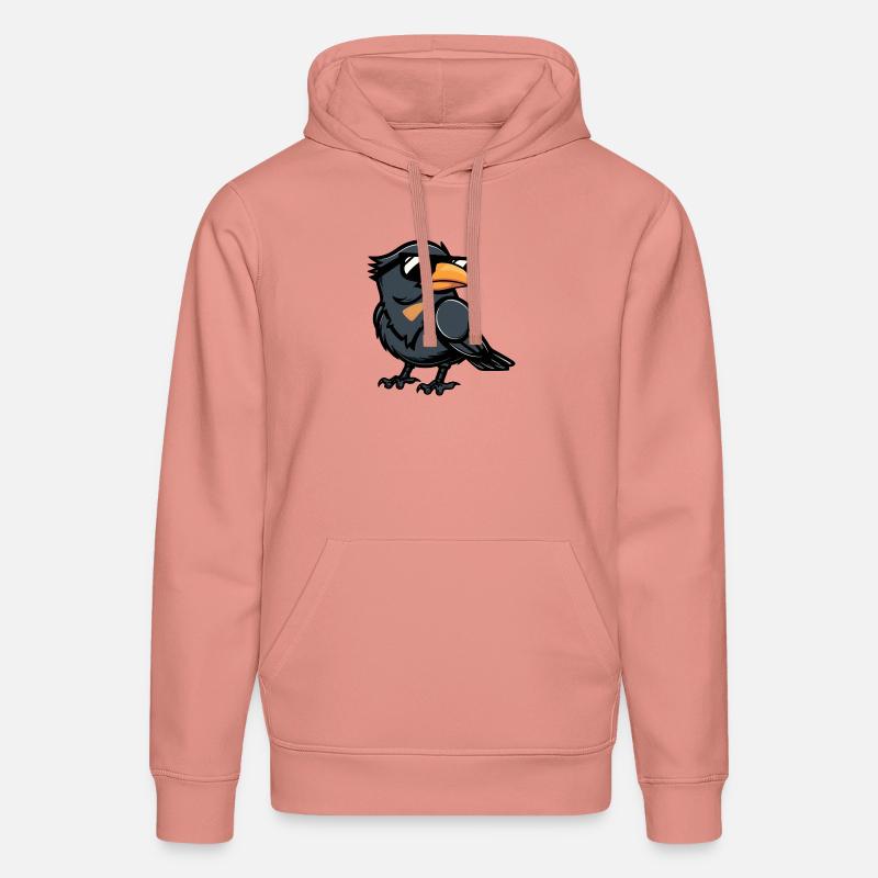 Rabe Krähe Comic Cool - Stanley/Stella Unisex Bio-Hoodie DRUMMER - Altrosa