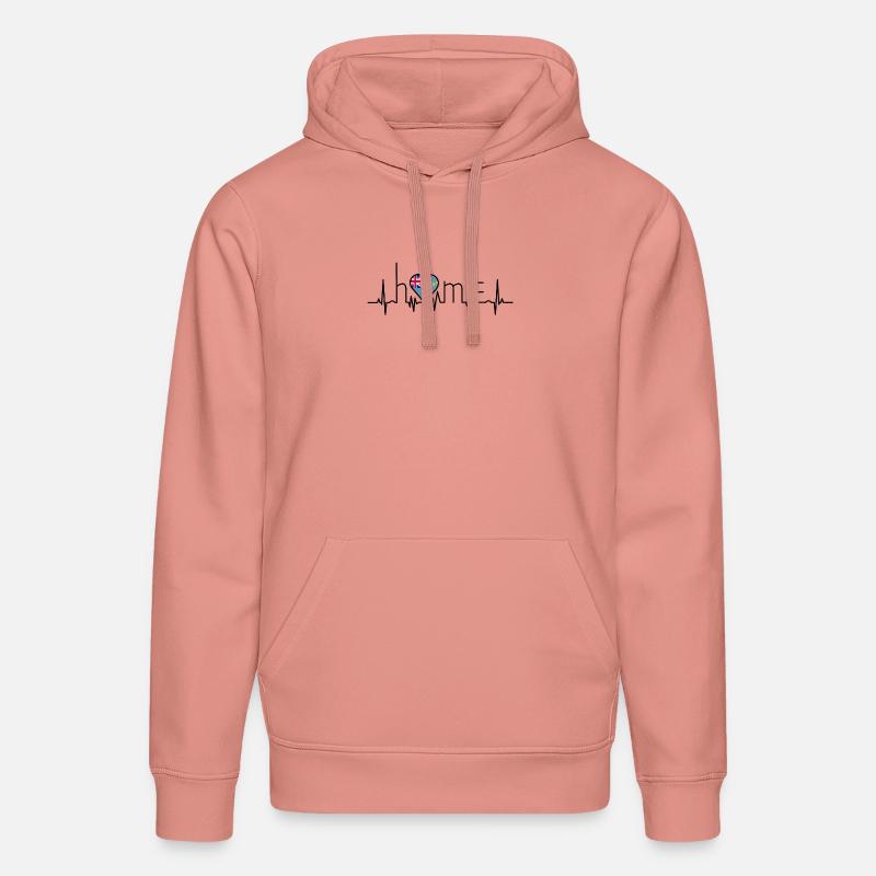 j'aime la maison Tuvalu - Sweat à capuche bio DRUMMER Stanley/Stella Unisexe - rose poudré