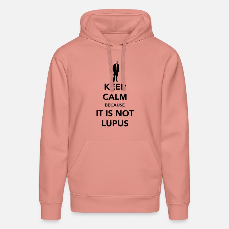 Keep Calm - Not Lupus - Sweat à capuche bio DRUMMER Stanley/Stella Unisexe - rose poudré