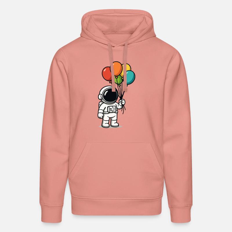 Ballons astronautes - Sweat à capuche bio DRUMMER Stanley/Stella Unisexe - rose poudré
