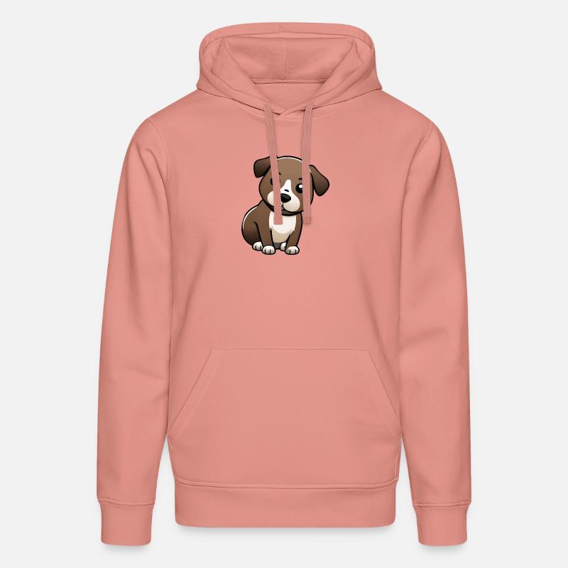 Juste un chien mignon - Sweat à capuche bio DRUMMER Stanley/Stella Unisexe - rose poudré