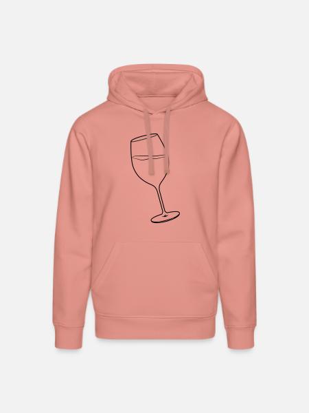 Weinglas - Stanley/Stella Unisex Bio-Hoodie DRUMMER - Altrosa