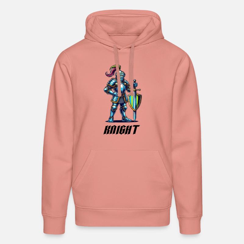 Bande dessinée Knight - Sweat à capuche bio DRUMMER Stanley/Stella Unisexe - rose poudré