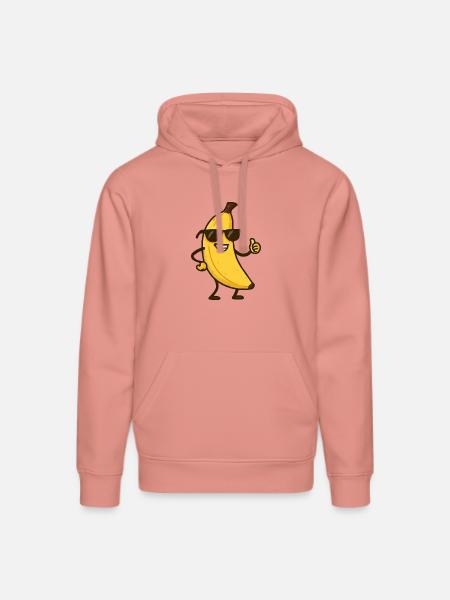 Banana Comic - Stanley/Stella DRUMMER Unisex Organic Hoodie - canyon pink