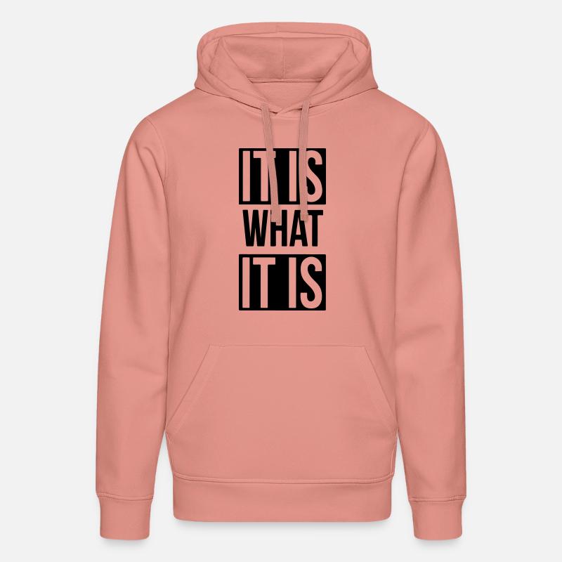 c'est comme ça - Sweat à capuche bio DRUMMER Stanley/Stella Unisexe - rose poudré