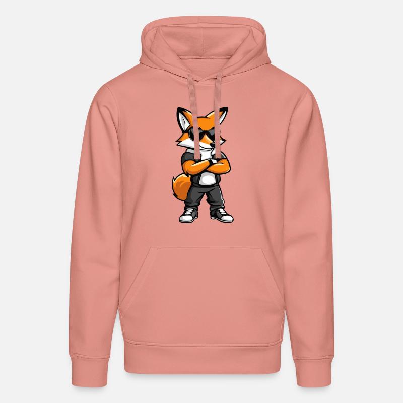 Bande dessinée Fox - Sweat à capuche bio DRUMMER Stanley/Stella Unisexe - rose poudré