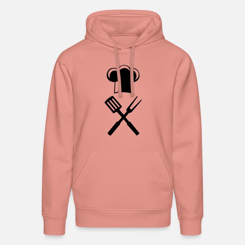 Coutellerie de chef - Sweat à capuche bio DRUMMER Stanley/Stella Unisexe - rose poudré