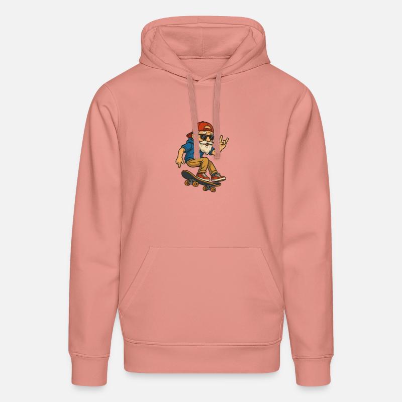 Skateboard Papi - Sweat à capuche bio DRUMMER Stanley/Stella Unisexe - rose poudré