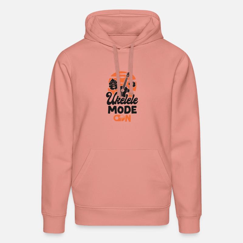 Mode du ukulélé hawaïen ukélé - Sweat à capuche bio DRUMMER Stanley/Stella Unisexe - rose poudré