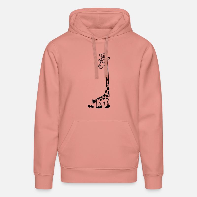 Giraffe - Stanley/Stella Unisex Bio-Hoodie DRUMMER  - Altrosa