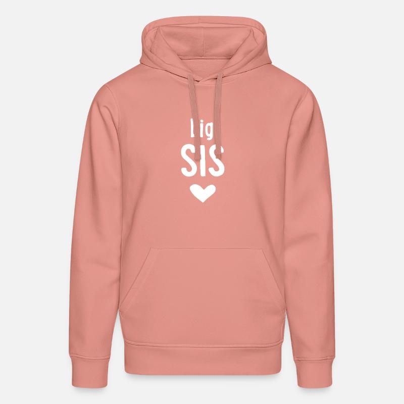 big sis - Stanley/Stella DRUMMER Unisex Organic Hoodie - canyon pink