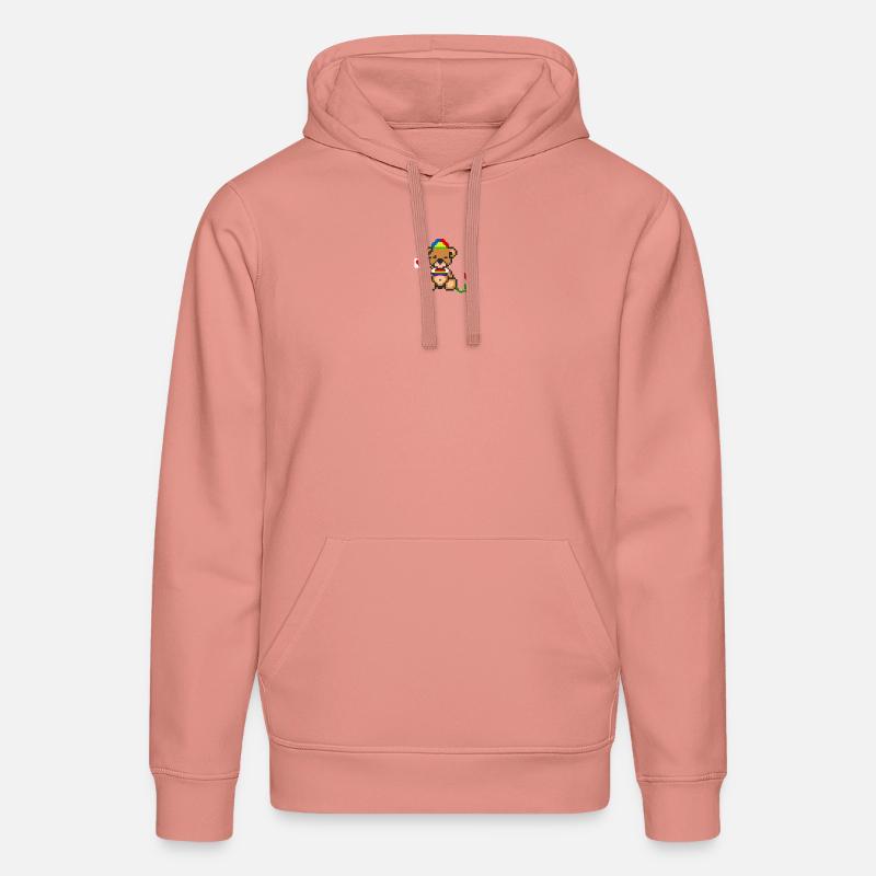 Pixel MiniBear Pride - Sweat à capuche bio DRUMMER Stanley/Stella Unisexe - rose poudré