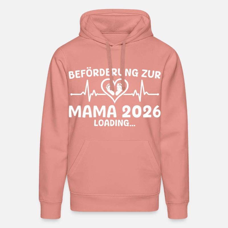 Werdende Mutter 2026 loading - Mama - Stanley/Stella Unisex Bio-Hoodie DRUMMER - Altrosa