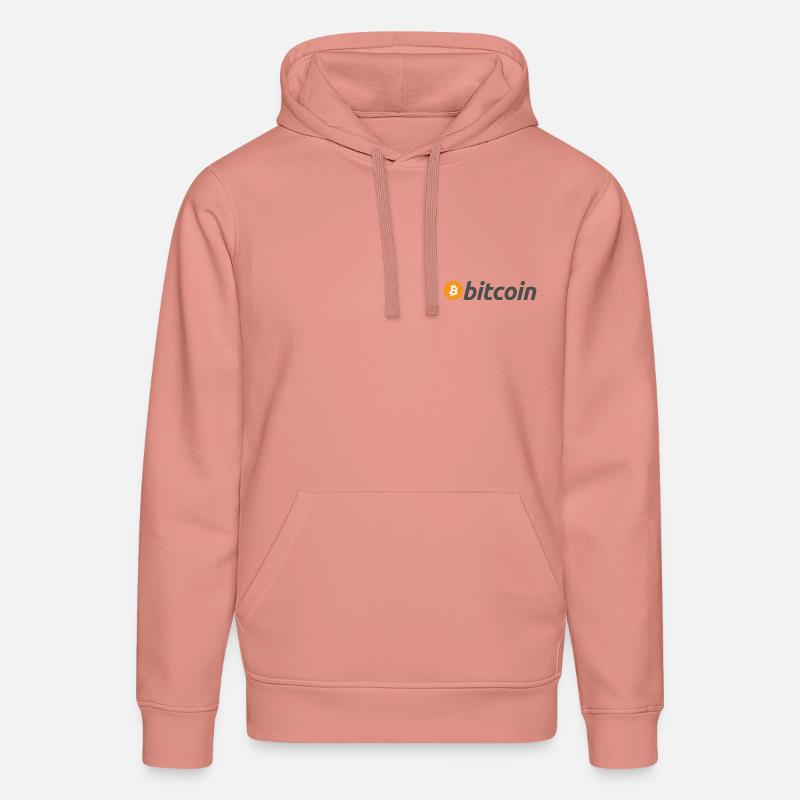 Le bitcoin - Sweat à capuche bio DRUMMER Stanley/Stella Unisexe - rose poudré