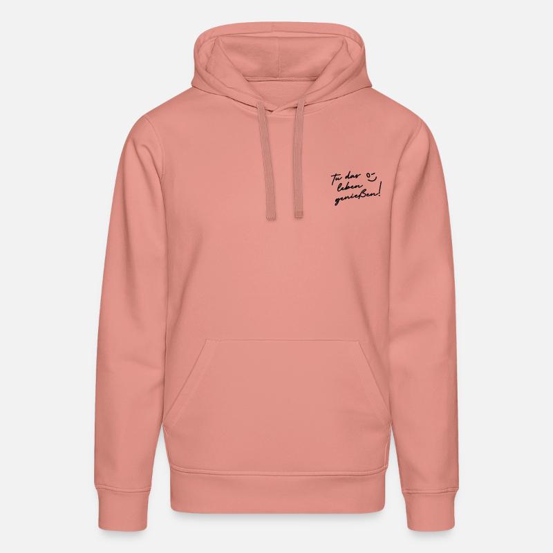 Profitez de la vie - Sweat à capuche bio DRUMMER Stanley/Stella Unisexe - rose poudré