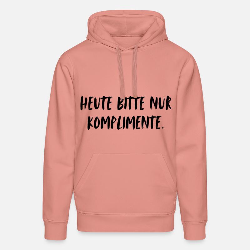 Heute bitte nur Komplimente. - Stanley/Stella Unisex Bio-Hoodie DRUMMER  - Altrosa