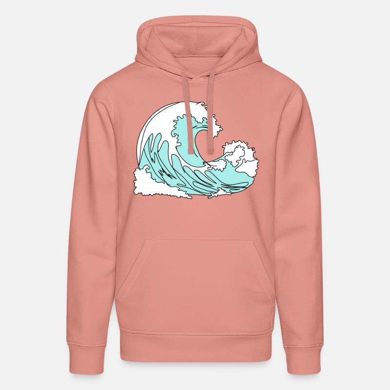 Vague Style Bande Dessinée Rétro - Sweat à capuche bio DRUMMER Stanley/Stella Unisexe - rose poudré