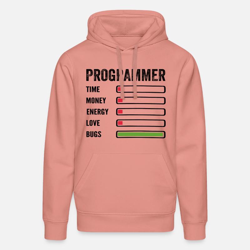 Developer Humor Programmer Coder - Stanley/Stella DRUMMER Unisex Organic Hoodie - canyon pink