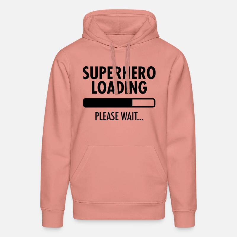 Superhero Loading- Please Wait... - Stanley/Stella Unisex Bio-Hoodie DRUMMER  - Altrosa