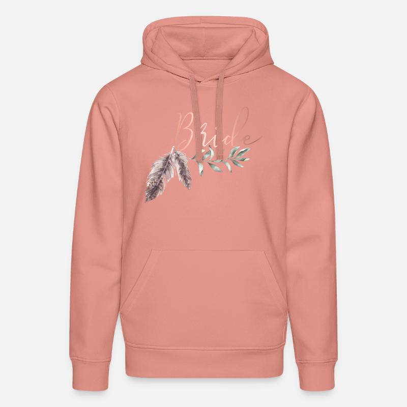 Boho Bride Braut - Sweat à capuche bio DRUMMER Stanley/Stella Unisexe - rose poudré