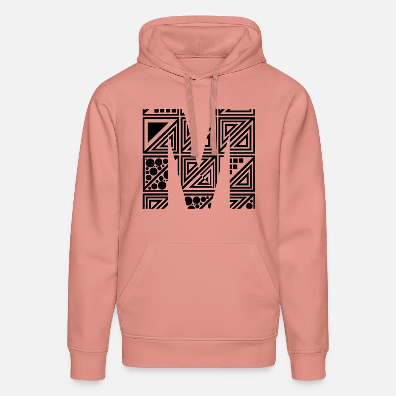 Buchstabe M - Stanley/Stella Unisex Bio-Hoodie DRUMMER  - Altrosa