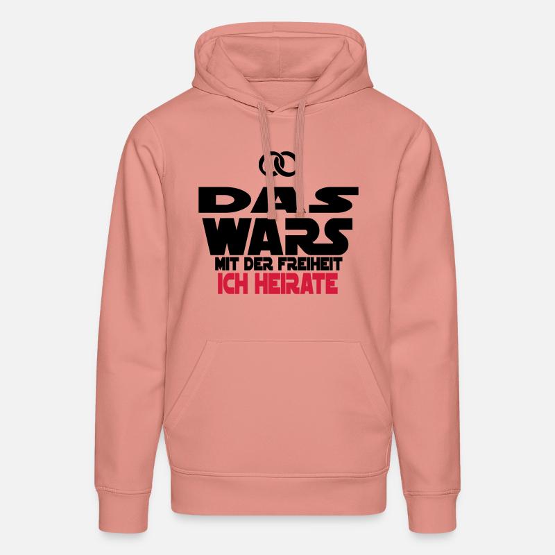 das wars ich heirate - Stanley/Stella Unisex Bio-Hoodie DRUMMER  - Altrosa
