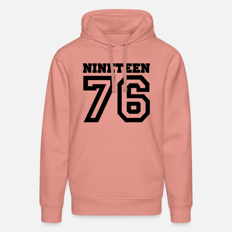 1976 - Sweat à capuche bio DRUMMER Stanley/Stella Unisexe - rose poudré