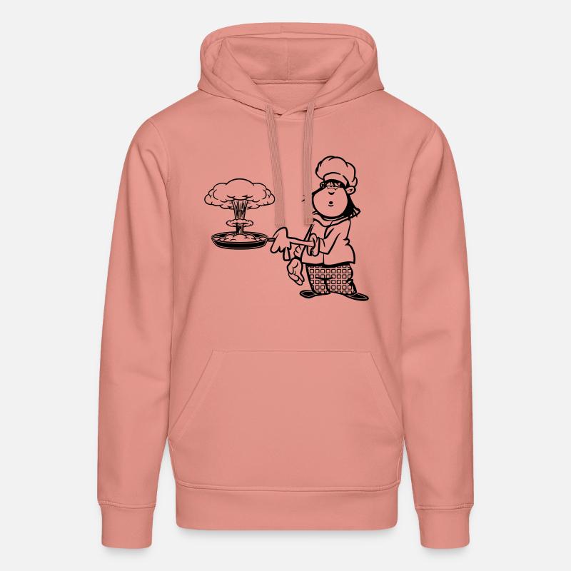 cuisinier drôle champignon de cuisson - Sweat à capuche bio DRUMMER Stanley/Stella Unisexe - rose poudré