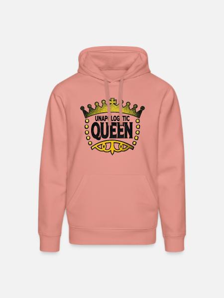 Unapologetic Queen - Stanley/Stella DRUMMER Unisex Organic Hoodie - canyon pink