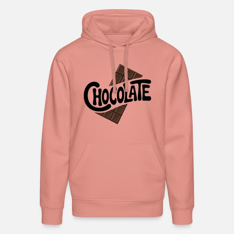 Chocolat - Cool Sweets Logo - Sweat à capuche bio DRUMMER Stanley/Stella Unisexe - rose poudré