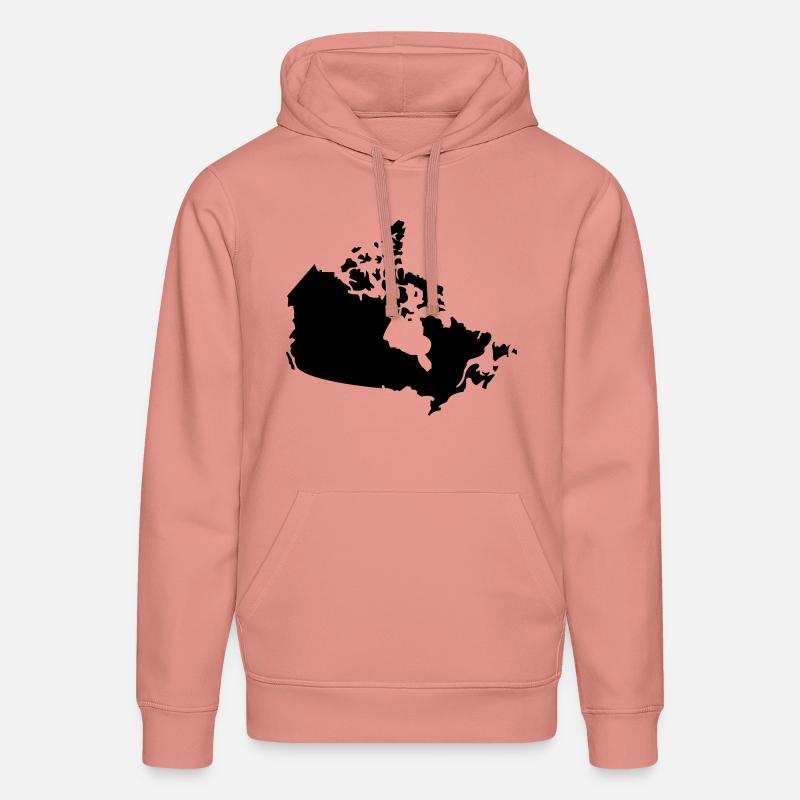 Pays du Canada - Sweat à capuche bio DRUMMER Stanley/Stella Unisexe - rose poudré