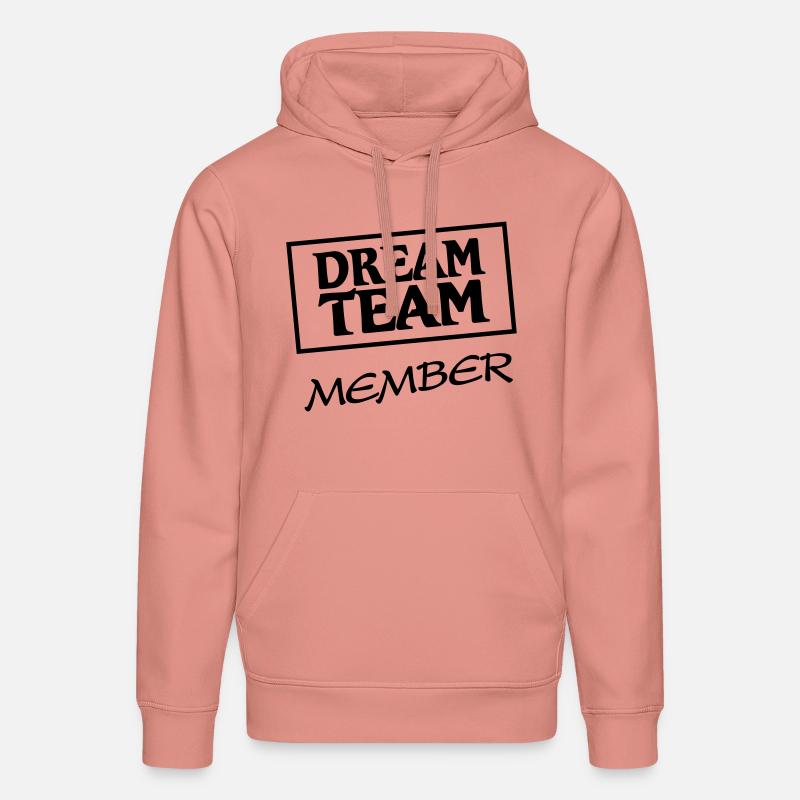Dream Team Member - Sweat à capuche bio DRUMMER Stanley/Stella Unisexe - rose poudré