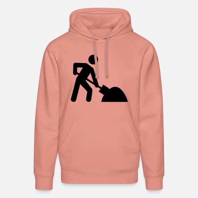 Bauarbeiter - Stanley/Stella Unisex Bio-Hoodie DRUMMER  - Altrosa