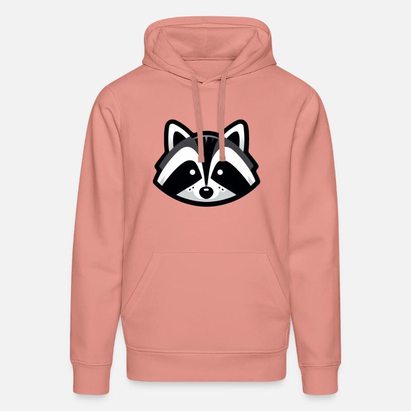 Conception simple de raton laveur - Sweat à capuche bio DRUMMER Stanley/Stella Unisexe - rose poudré