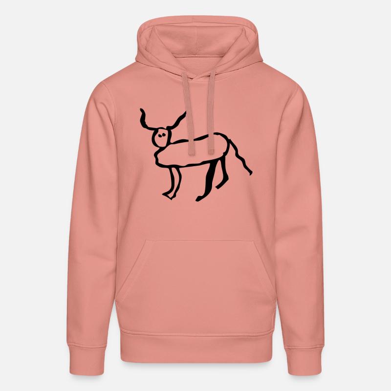 Coucou petite perruche - Sweat à capuche bio DRUMMER Stanley/Stella Unisexe - rose poudré