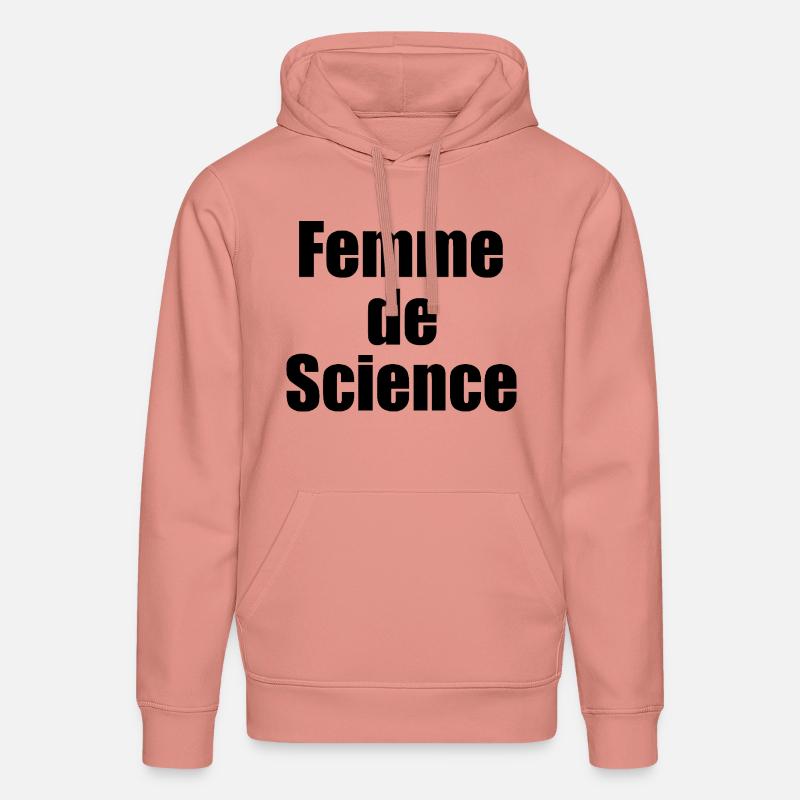 Femme de science - Sweat à capuche bio DRUMMER Stanley/Stella Unisexe - rose poudré