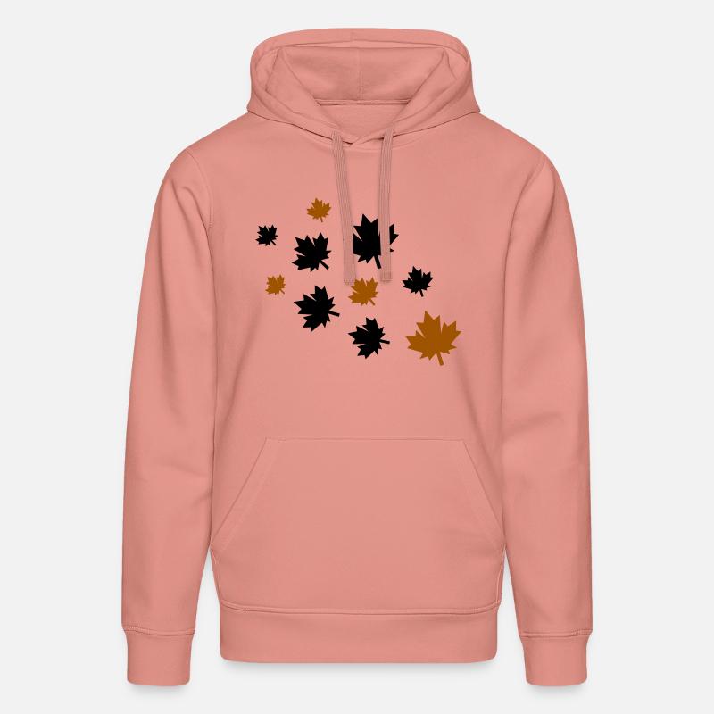 Feuilles d’érable - Sweat à capuche bio DRUMMER Stanley/Stella Unisexe - rose poudré
