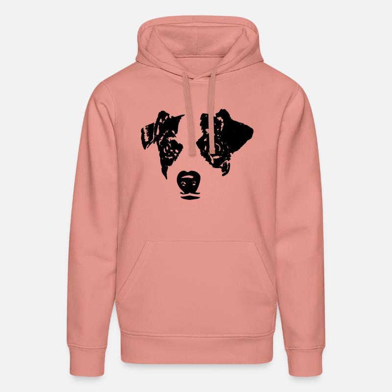 Idée cadeau t-shirt Jack Russel - Sweat à capuche bio DRUMMER Stanley/Stella Unisexe - rose poudré
