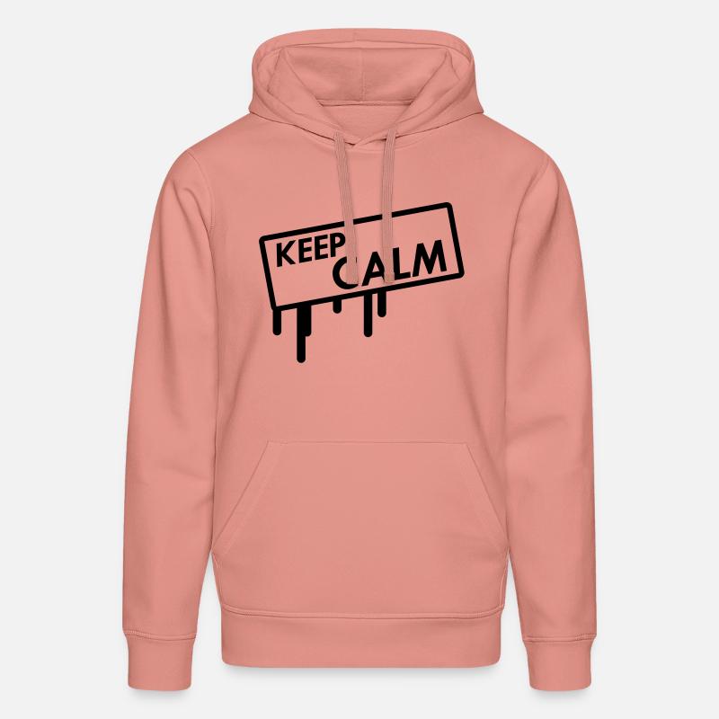 keep calm - Sweat à capuche bio DRUMMER Stanley/Stella Unisexe - rose poudré