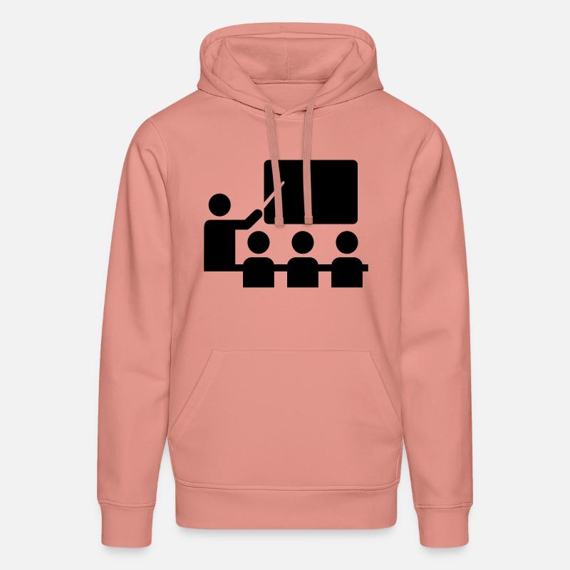 École - Sweat à capuche bio DRUMMER Stanley/Stella Unisexe - rose poudré