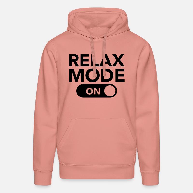 Relax Mode (On) - Sweat à capuche bio DRUMMER Stanley/Stella Unisexe - rose poudré