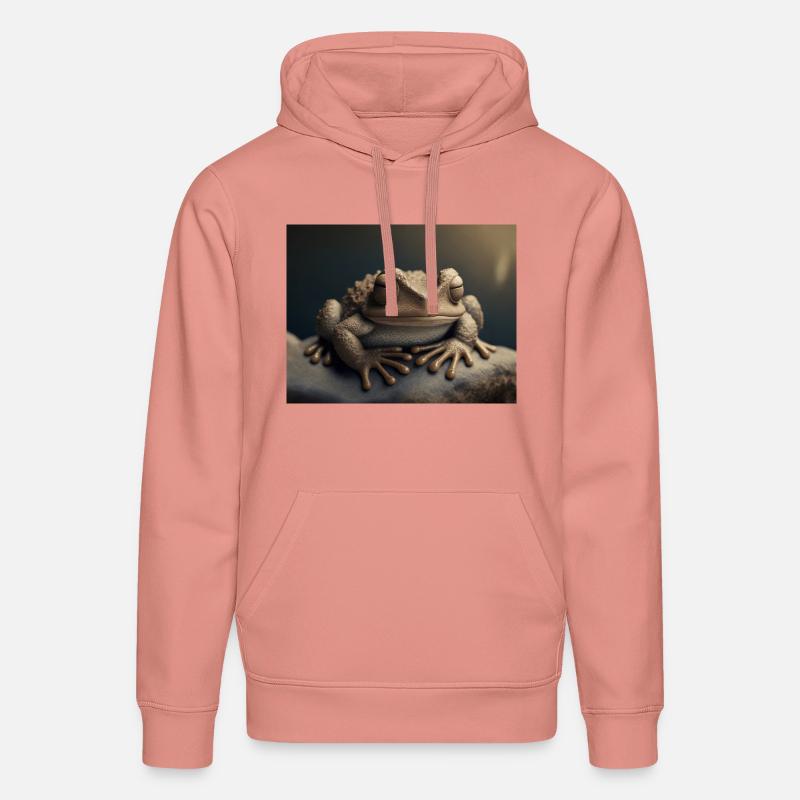 Animaux mignons en hibernation – crapaud - Sweat à capuche bio DRUMMER Stanley/Stella Unisexe - rose poudré