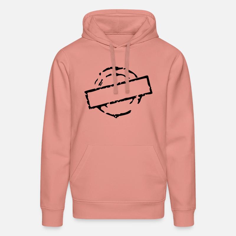 stempel_vec_1 fr - Sweat à capuche bio DRUMMER Stanley/Stella Unisexe - rose poudré