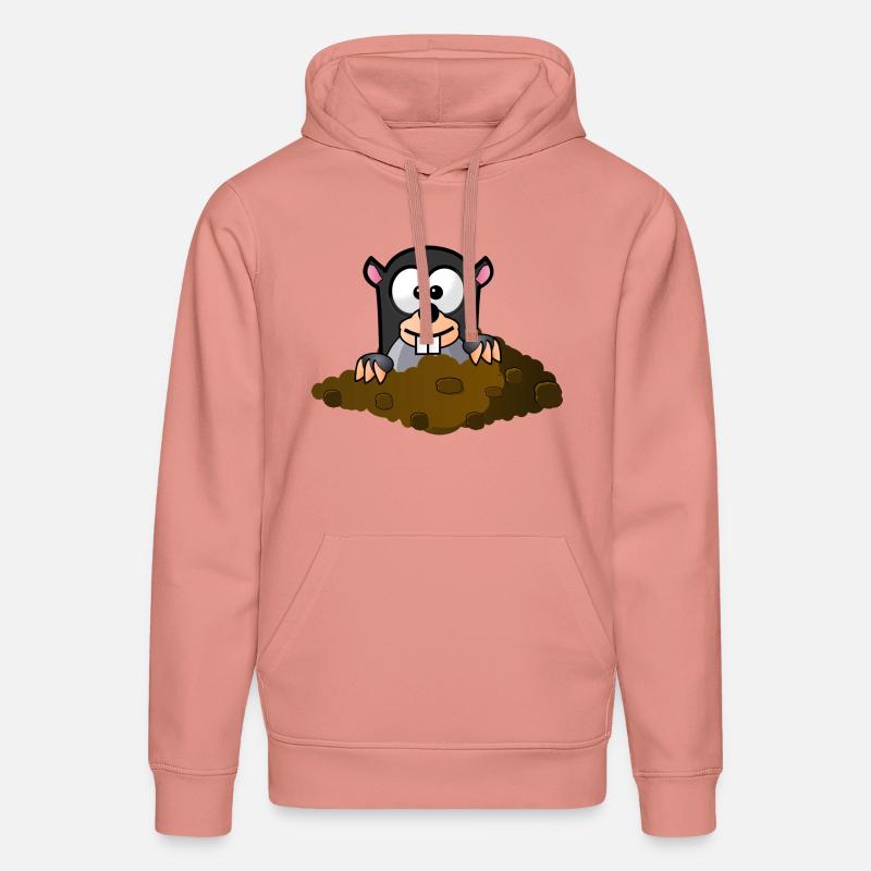 style comique Mole - Sweat à capuche bio DRUMMER Stanley/Stella Unisexe - rose poudré